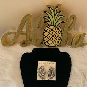 Olivia Welles Art Deco Style Fan Shaped Earrings